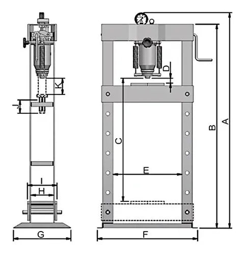 Prensa Hidráulica 15 Toneladas Bovenau Pro