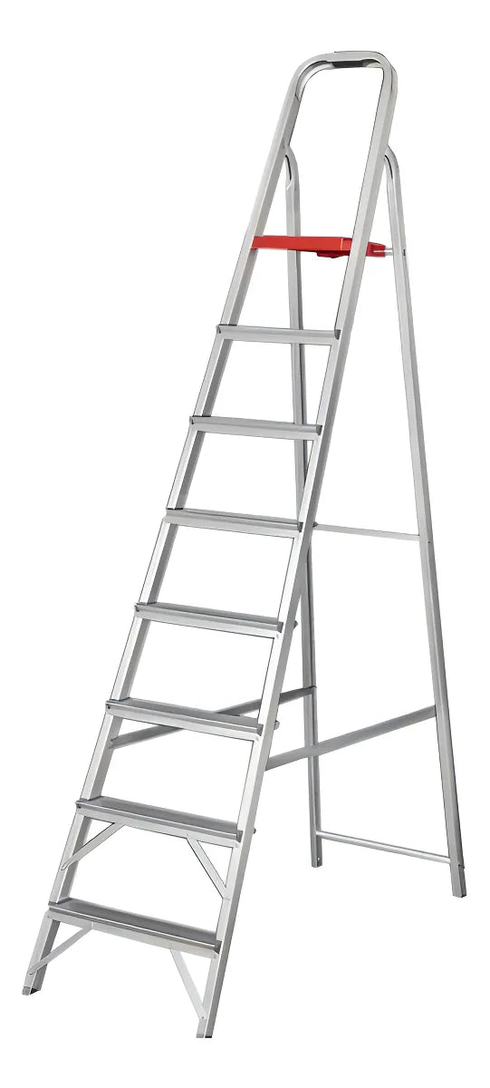 Escada de Alumínio Doméstica 8 Degraus Reisam