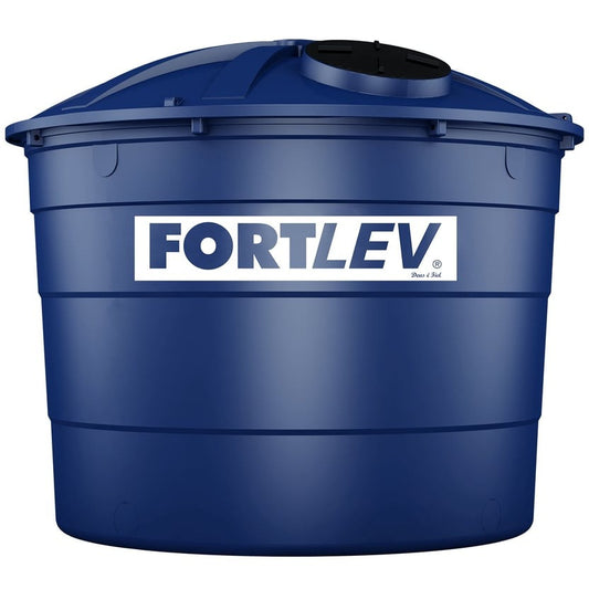 Caixa de Água 10.000L Polietileno Tampa Encaixe Azul Fortlev